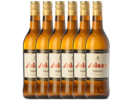 Generoso BARBADILLO Barbadillo Solear Palomino Fino Manzanilla-Sanlúcar de Barrameda 0.75 L (6 unidades)