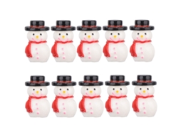 Laxiscreed Conjunto De 10 Enfeites De Natal Boneco De Neve Para Decoração Festiva
