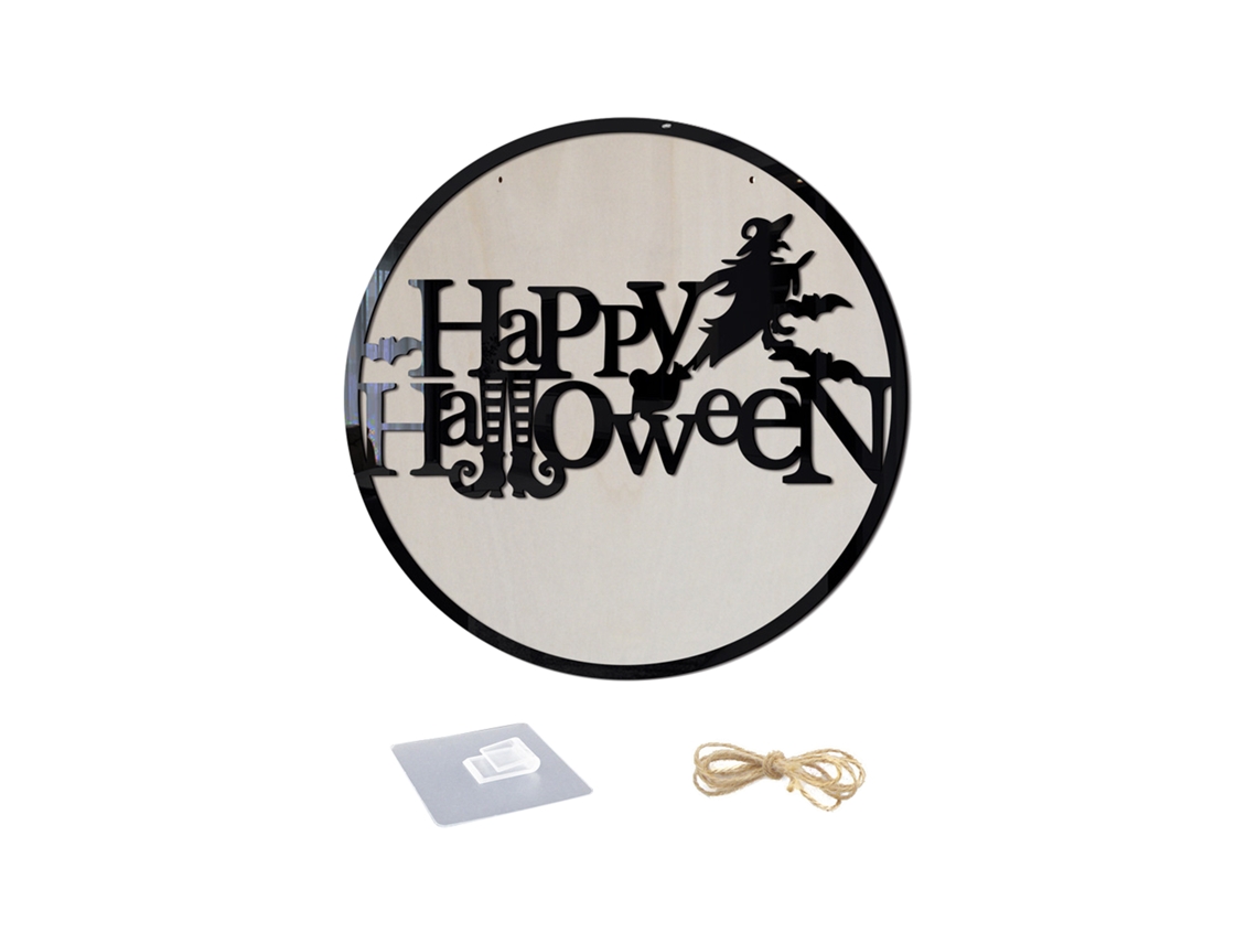 Vassoura De Bruxa Laxiscreed Com Cor Verde Fluorescente, 60cm, Para Halloween E Decoração Temática