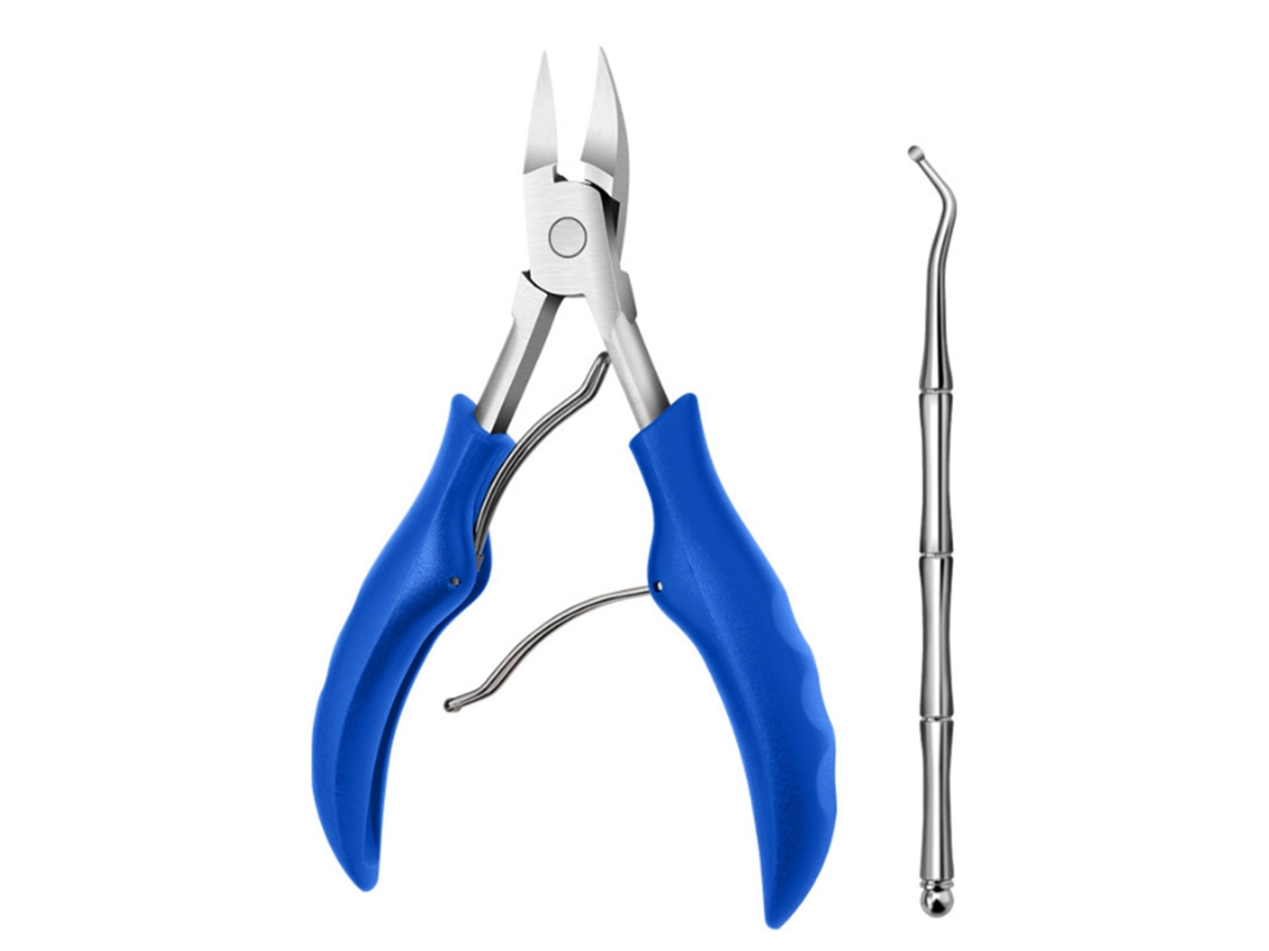 Kit De 2 Ferramentas Para Unhas Encarnadas Em Aço Inoxidável: Pinças, Cortador De Unhas, Elevador E Tesouras Para Unhas Encarnadas E Grossas