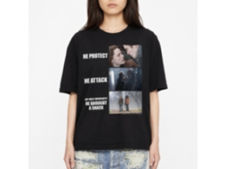 Rockinstone Twilight Movie He Protect He Attack Black Adult T-shirt Size:l