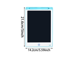 Quadro de Desenho Lcd para Criançasazul Claro de 8,5 Polegadas com Fundo Branco CHENNNLS