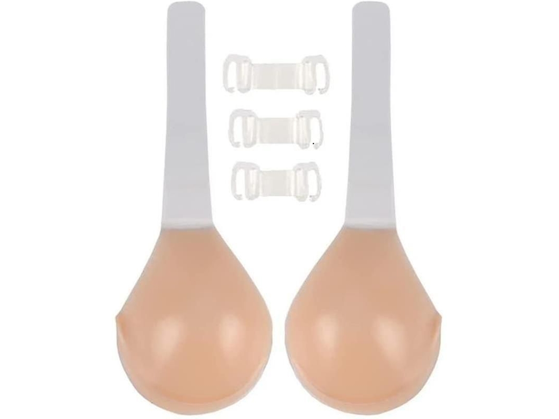 2026 sujetador de Silicona Teardrop com Três Fivelas Centrais, Aumento e Lifting Invisível para Decotes Baixos e Tops Halter