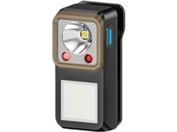 Lanterna Led Recarregável Compacta Com Clipe, 400mah, Sem Fio, Ideal Para Emergências, Camping, Caminhadas E Uso Diário