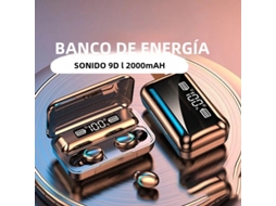 Fones De Ouvido Esportivos Sem Fio Bluetooth 5.3 Estéreo Hifi À Prova D'água, Com Microfone, Estojo De Carregamento E Cancelamento De Ruído.