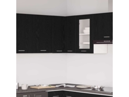 Vidaxl Armário Suspenso Lyon Carvalho Preto 57 X 57 X 60 Cm