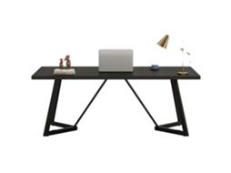 Mesa de escritório, construção robusta, design Espaçoso, marrom