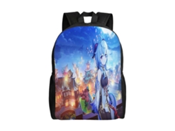 Mochila Estudantil F113 Genshin Impact, Leve E Durável, À Prova Dágua E Com Alça De Ombro Ajustável. Olysi Shop