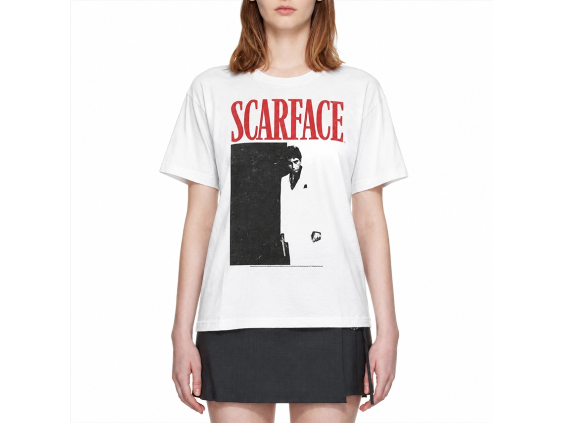 Rockinstone Scarface Movie Black And Red White Adult T-shirt Size:xxxl