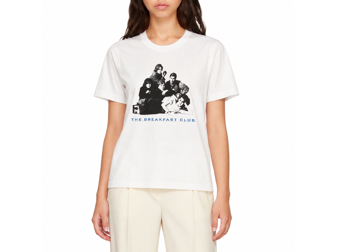 Rockinstone Breakfast Club Movie Group White Adult Shirt Size:m