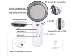 Máquina Branca para Eliminação de Gordura e Emagrecimento, Compacto, Recarregável, Uso Diário, Higiênico, Compacto, Recarregável, Uso D STELASPLEN