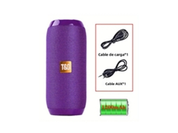 Caixa de som MDUG Tg117 com subwoofer, uso externo, roxo