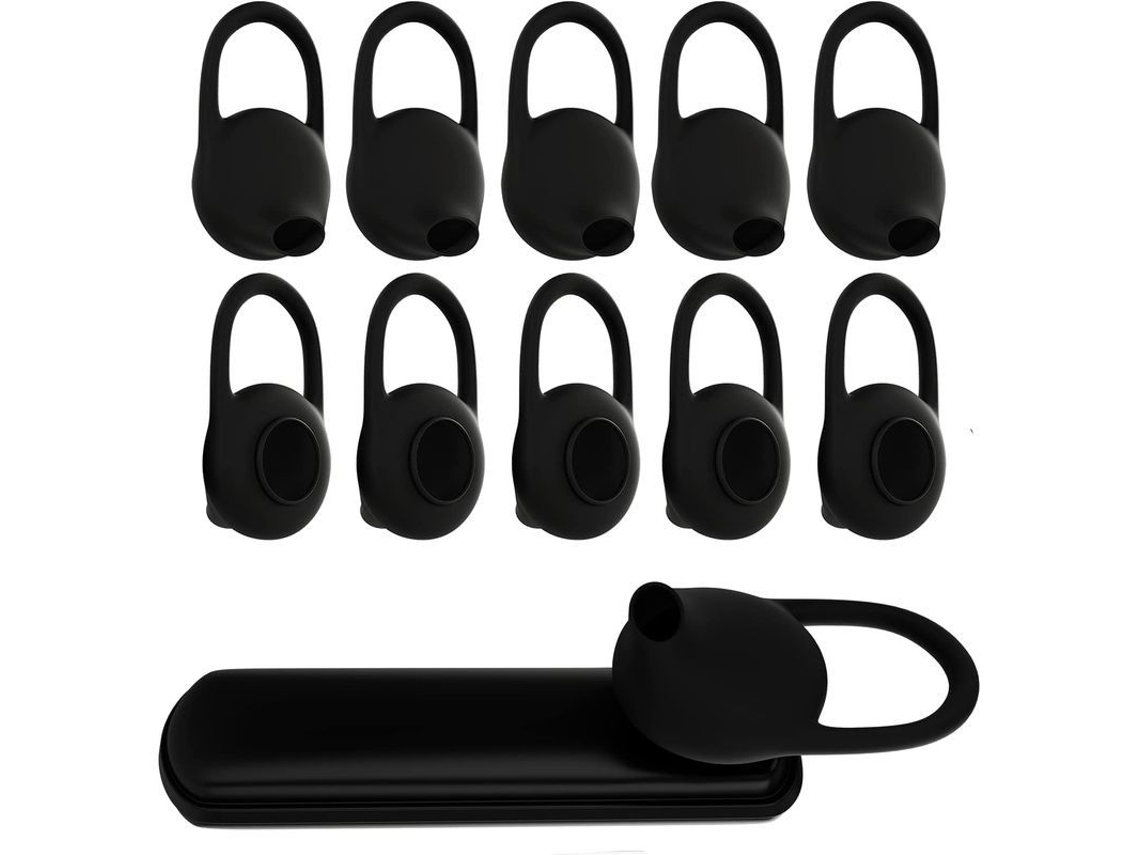 2026 capas de Silicone Macias para Fones de Ouvido Bluetooth 10pcs Preto (11 14mm)