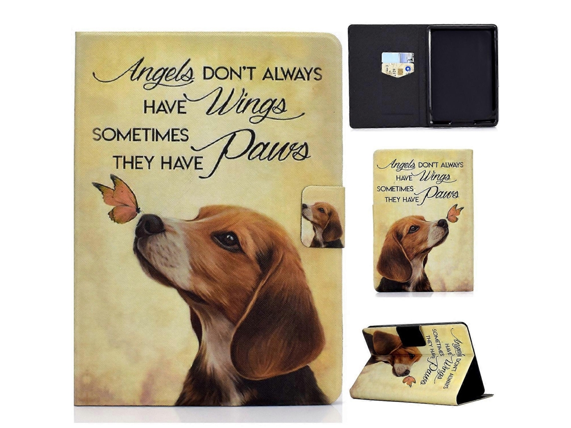 Capa de couro com padrão colorido horizontal Webake para tablet