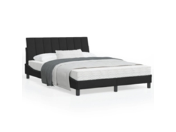 Vidaxl Cama Com Colchão Hanko 120x200 Cm Veludo Preto
