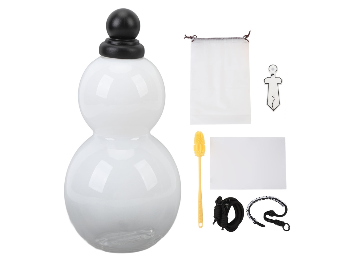 Garrafa de Gourd 800ml Portátil Branco com Cinto