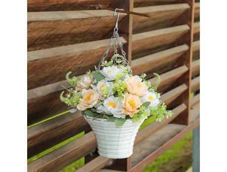 Flores artificiais penduradas com corrente de cestajortmrd