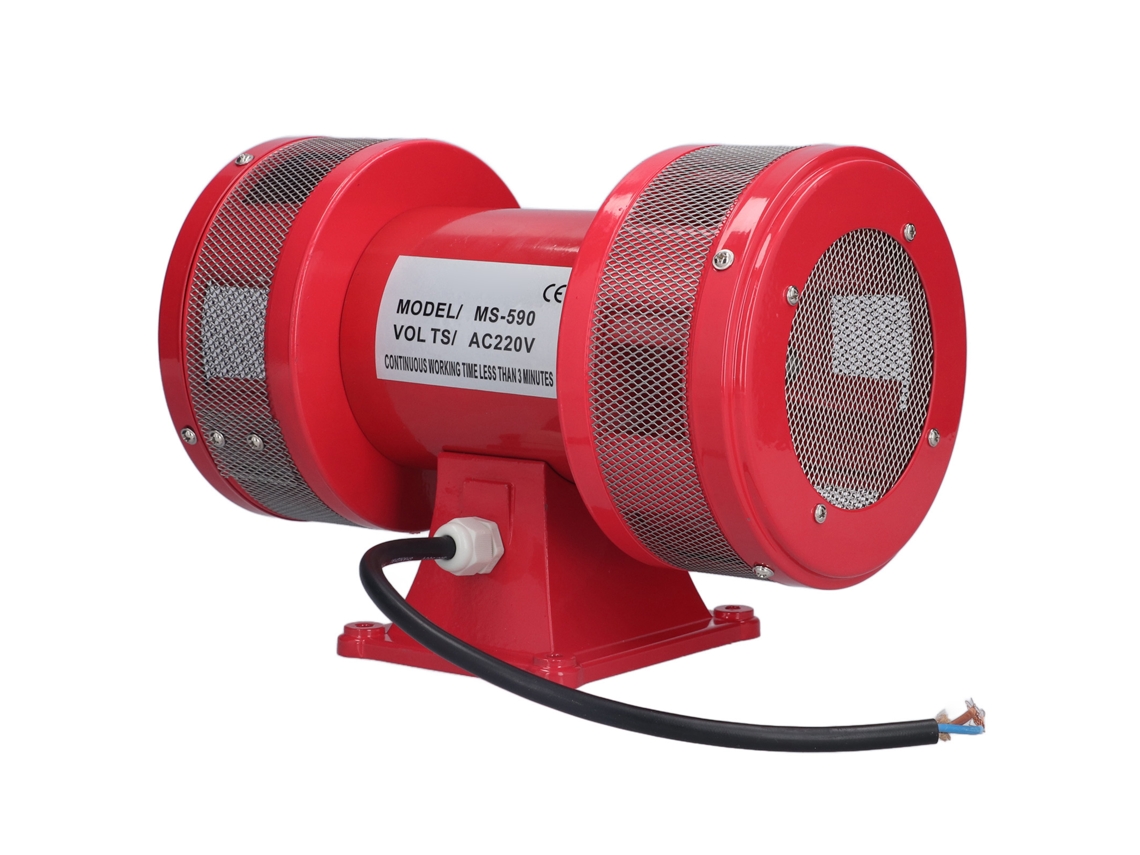 Laxiscreed Sirene De Ar Elétrica 135db De Alta Intensidade Com Design De Canal Duplo