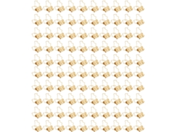 100 Clipes de Papel Ocos em Formato Pinguim, Pequenos Clipes de Metal Resistentes para Documentos e Contabilidade.