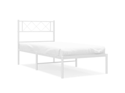Metal Bed Frame, Metal Bed Frames Vidaxl Branco Aço (90 X 200 Cm)