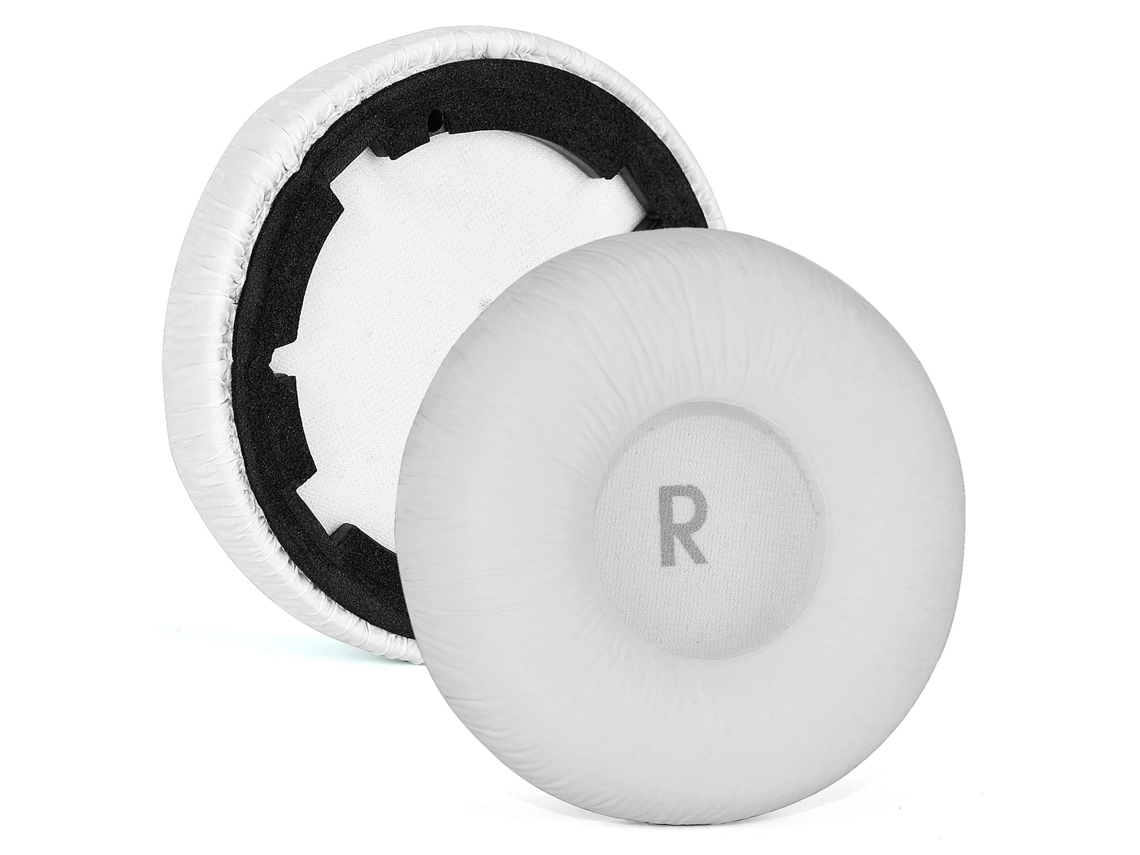 Almofadas Zruxe Para Auscultadores Jbl Tune 600/660 (on-ear, Espuma De Memória, Pele Ecológica, Branco)