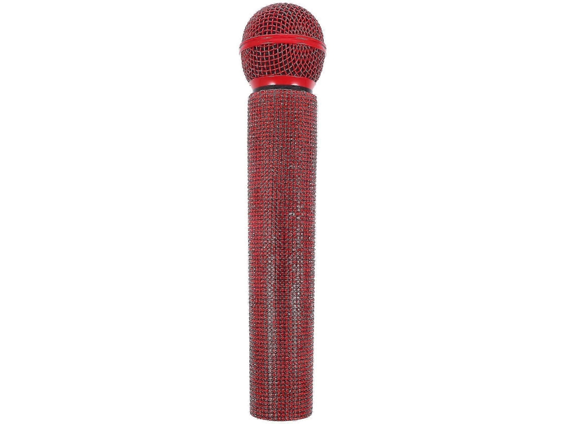 Simulation Microphone Prop Handheld Alloy Microphone Model Stage Performance Microphone Prop