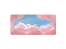Aetheria mouse Pad Gamer Oversized com Padrão Paisagem Cartoon Base de Borracha 800x300x3mm