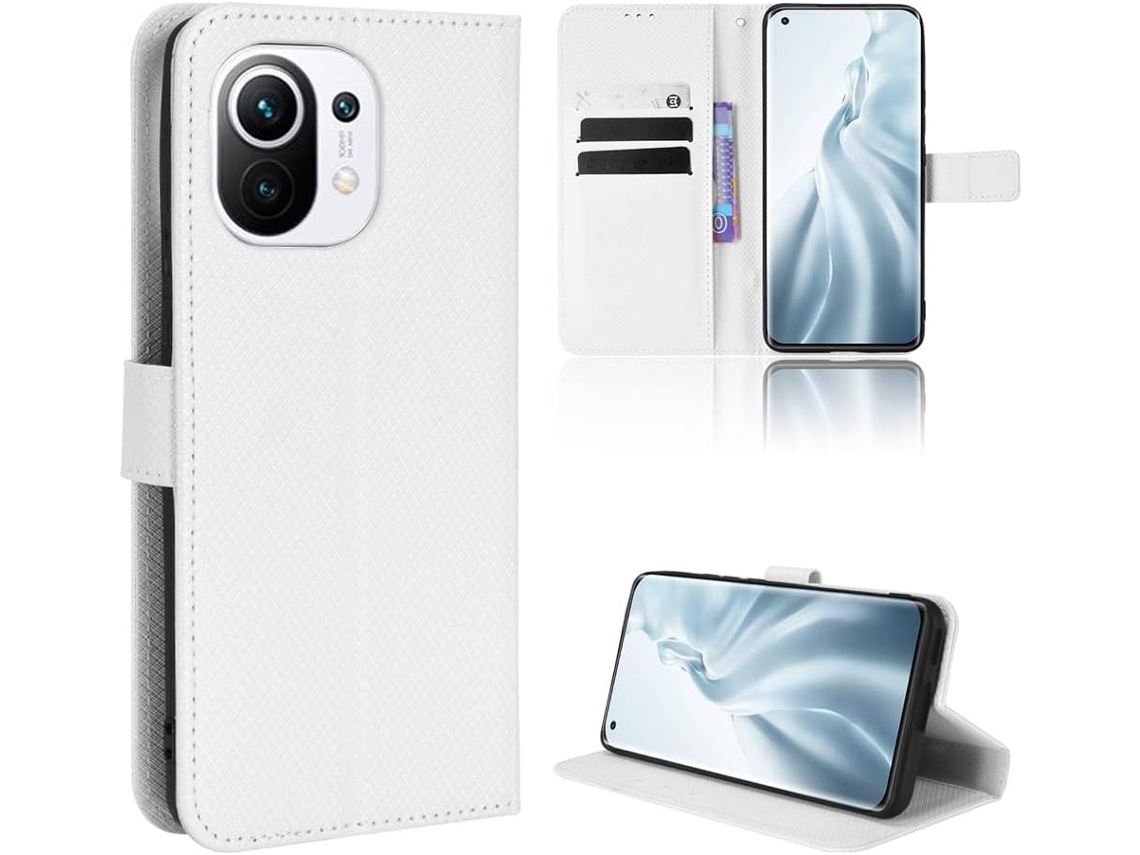 Capa para Xiaomi Xiaomi 11 HONGWE. Pele Sintética Branco
