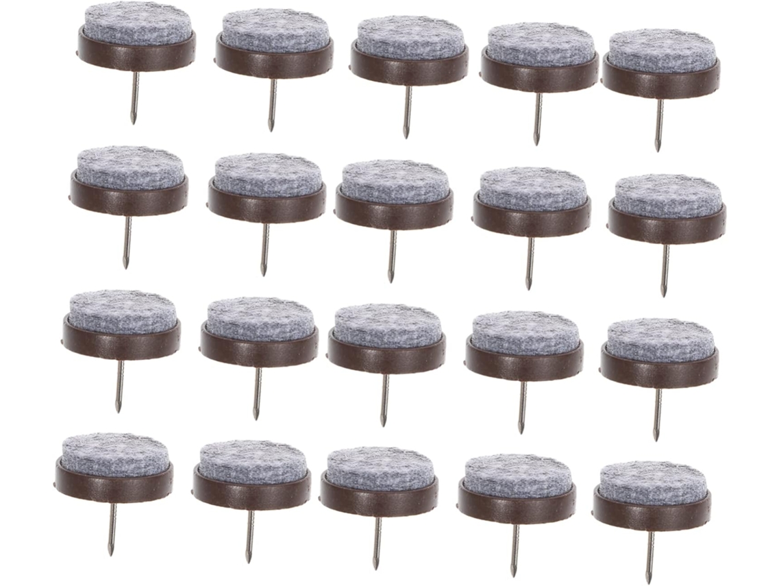 Protetores De Feltro Para Móveis, Antiderrapantes, Para Pés De Cadeiras, Com Fixação Por Parafuso, 24mm De Diâmetro