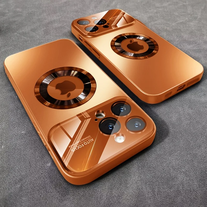 Capa Protetora Magesafe Com Carregamento Sem Fio Magnético E Design À Prova De Choque (iphone 11 Pro Dourado).