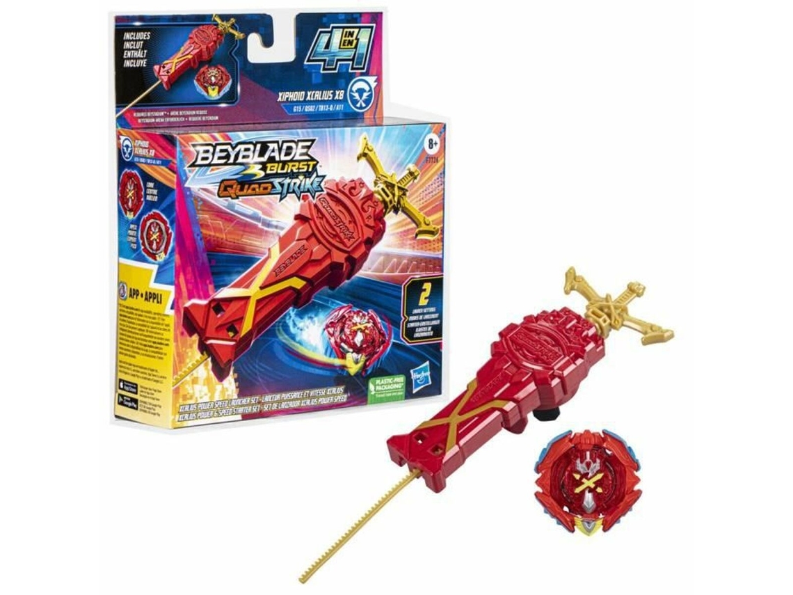 Pião Hasbro Xcalius Power Speed Launcher Pack BEYBLADE (Idade Mínima Recomendada:  3 anos)