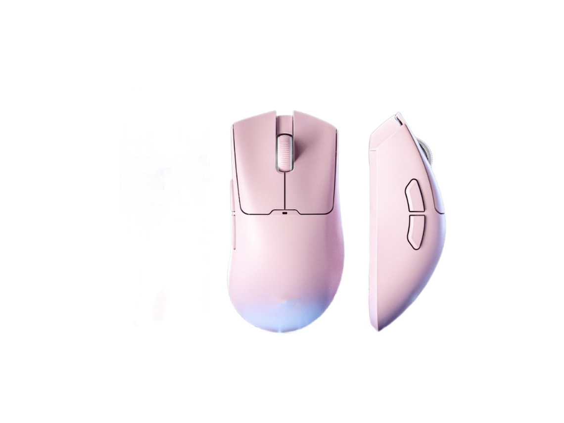 Rato Yizhood X21 Sem Fio Bluetooth 2.4g Tri Mode Leve E Sports Gaming Pc Gamer Laptop Acessórios Presentes Rosa