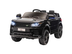 Carro elétrico infantil 12v com 2 motores, controle remoto, preto, 110x68x52cm S/MARCA