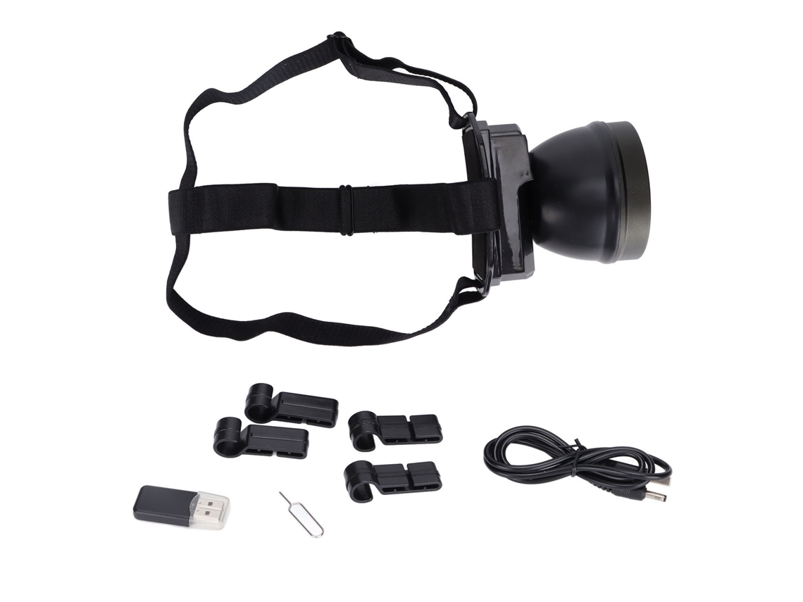 Câmera de Capacete EOOCOO com gravação HD 1080p e iluminação LED