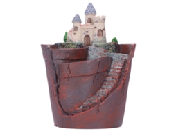 Vaso de Casa Primerox em Resina Mini com Forma de Casa para Plantas Suculentas