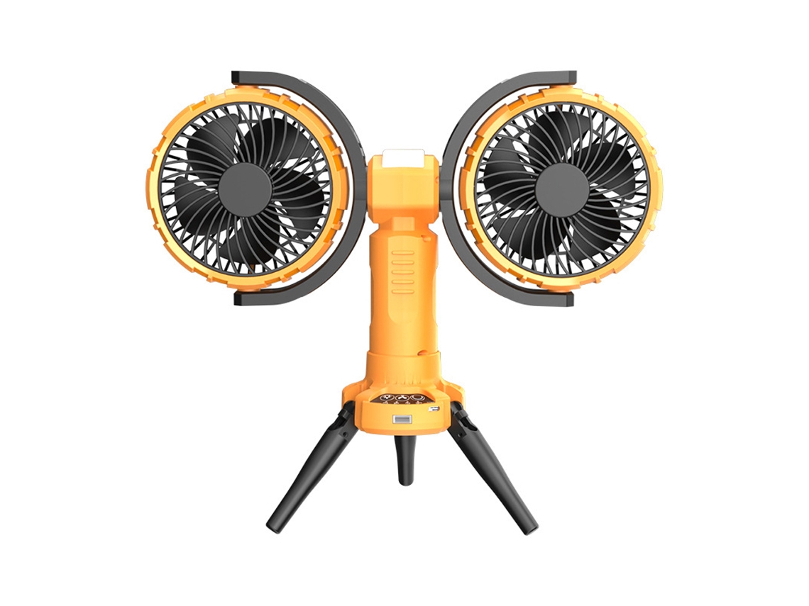Vents Camping com Luz Led Bateria Recarregável