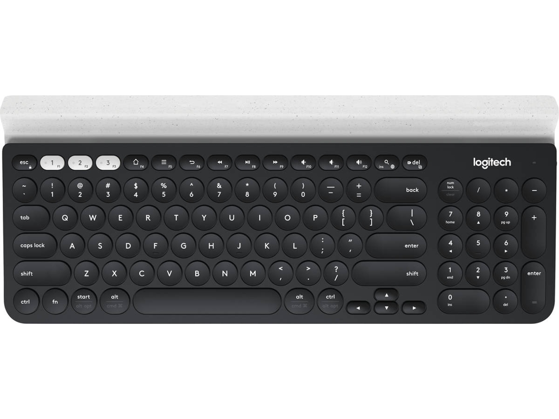 Teclado LOGITECH K780 (Wireless - Layout US - Teclado Numérico)