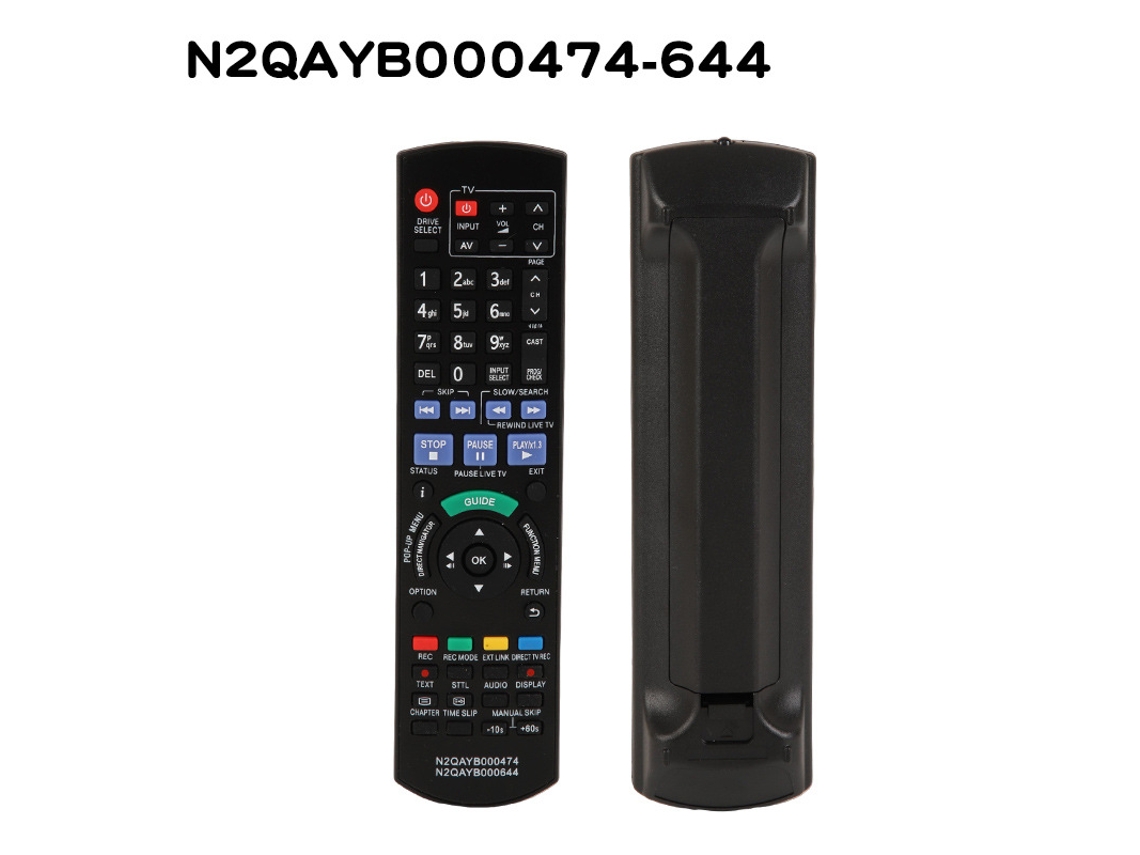 Compatível Com O Comando Da Televisão Panasonic N2qayb000474-644