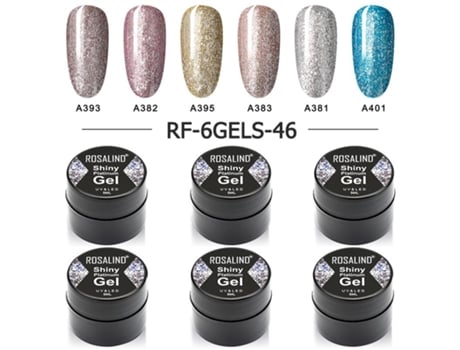 5ml Verniz De Unhas Nail Print Kit De Gel Polonês Platina Brilhante Rosalind