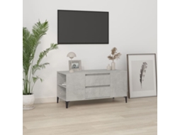 Vidaxl Móvel P/ Tv 102x44,5x50 Cm Derivados Madeira Cinzento Cimento