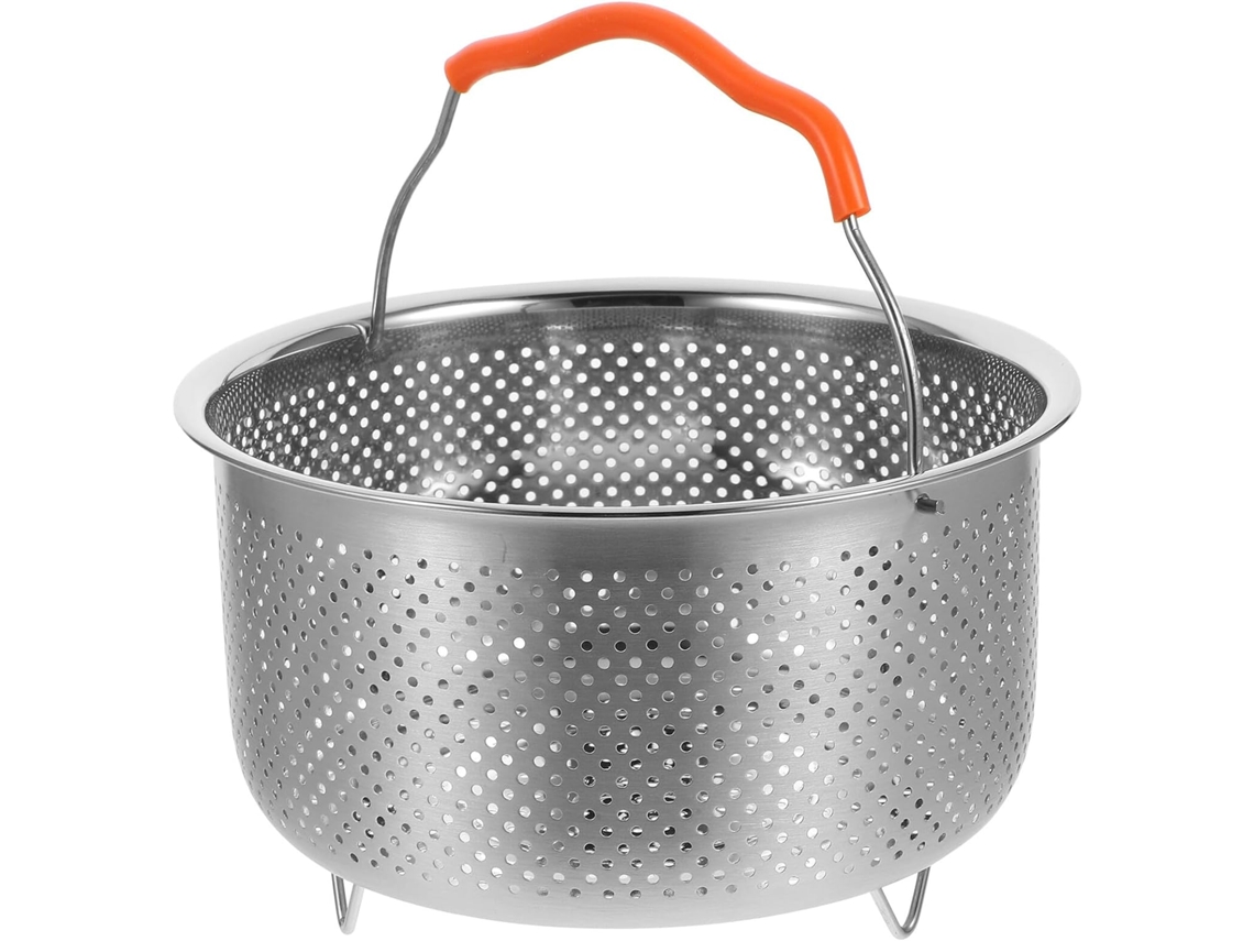 De Aço Inoxidável Para Cozinhar A Vapor Em Panela De Arroz, Com Alça Ergonômica E Furos Finos Para Um Cozimento Gokoco