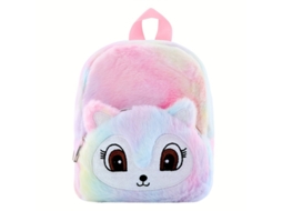 Mochila Escolar Pequena De Pelúcia Unicórnio Para Meninas, Casual, Infantil Fofa Com Desenho Animado Aquaforge