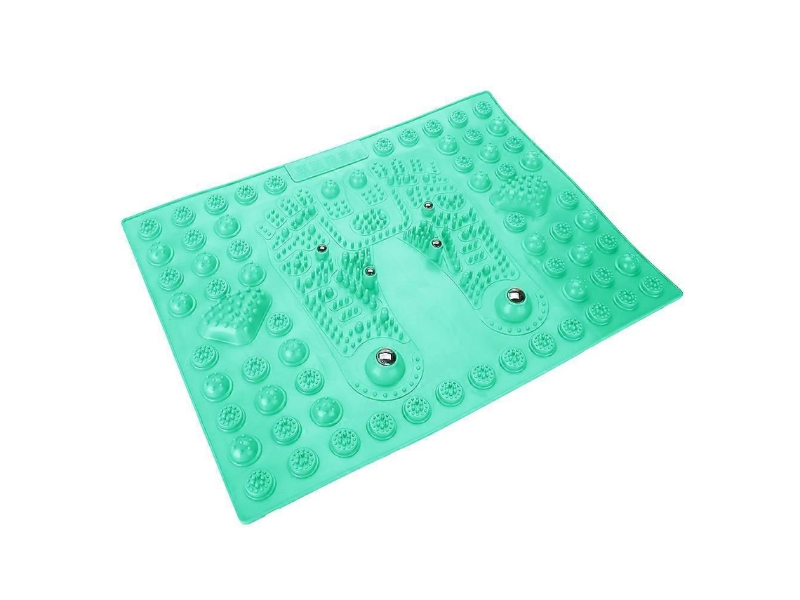 Tapete De Massagem Para Os Pés Com Magnetita, Acupressão E Reflexologia, Ideal Para Mulheres. Cor Verde.
