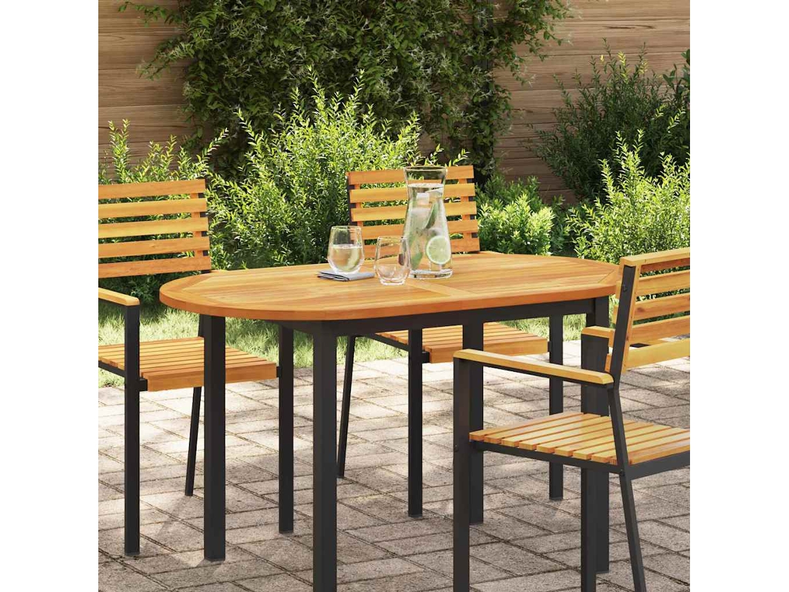 Vidaxl Tampo De Mesa Óleo Natural 120 X 70 X 2 Cm