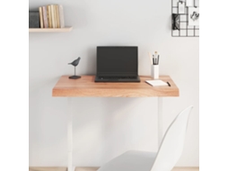 Vidaxl Tampo De Mesa 80x40x(2-6) Cm Carvalho Tratado Castanho-claro