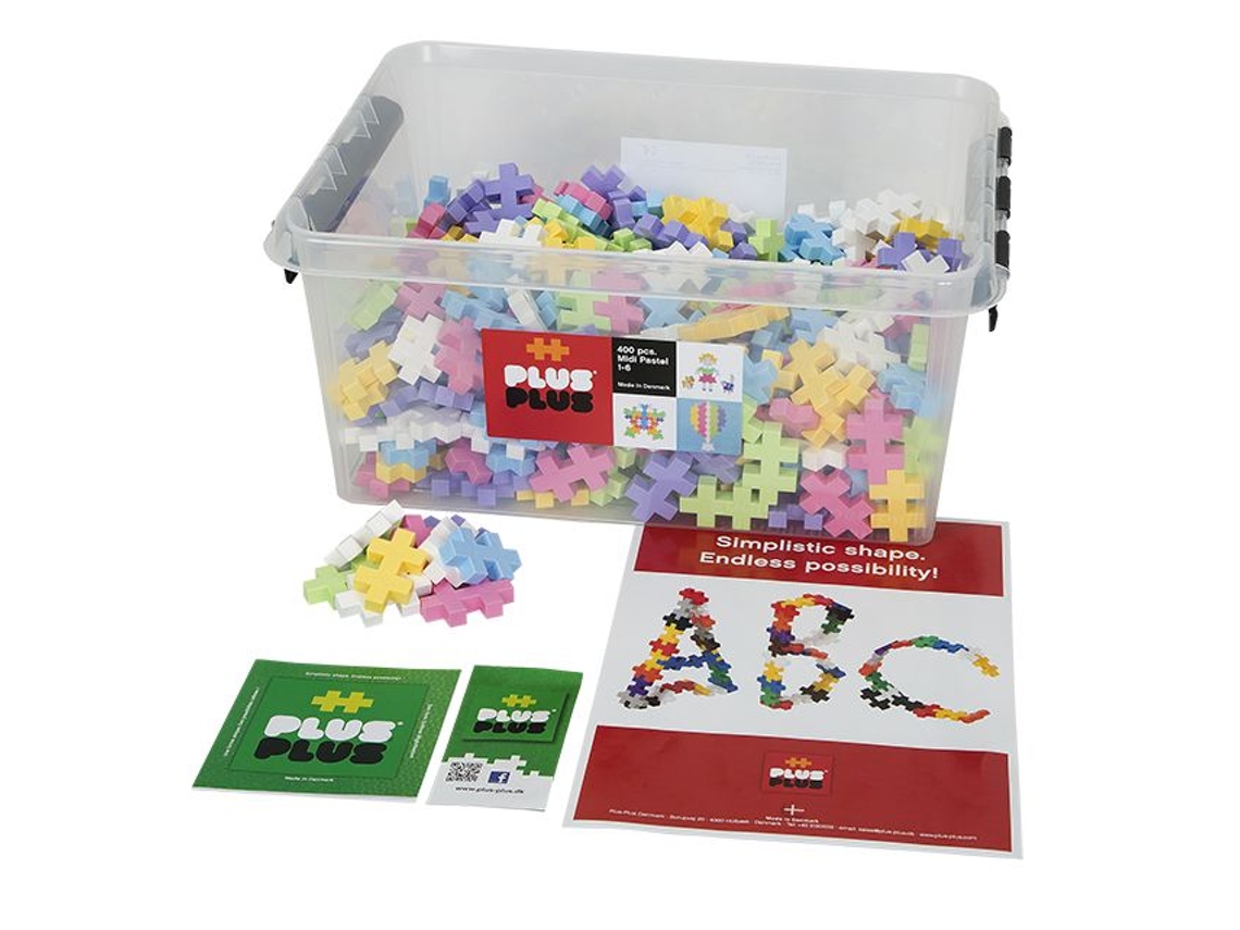 Blocos De Montar Plus Plus Grandes Em Tons Pastel, 400 Peças, Brinquedo Criativo