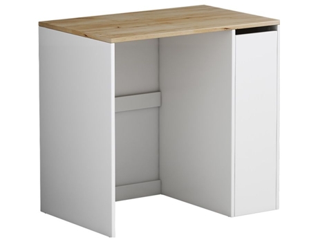 Armário para máquina de lavar Oskar-Store Viktor, Branco, 93,5 x 88,5 cm com 3 compartimentos
