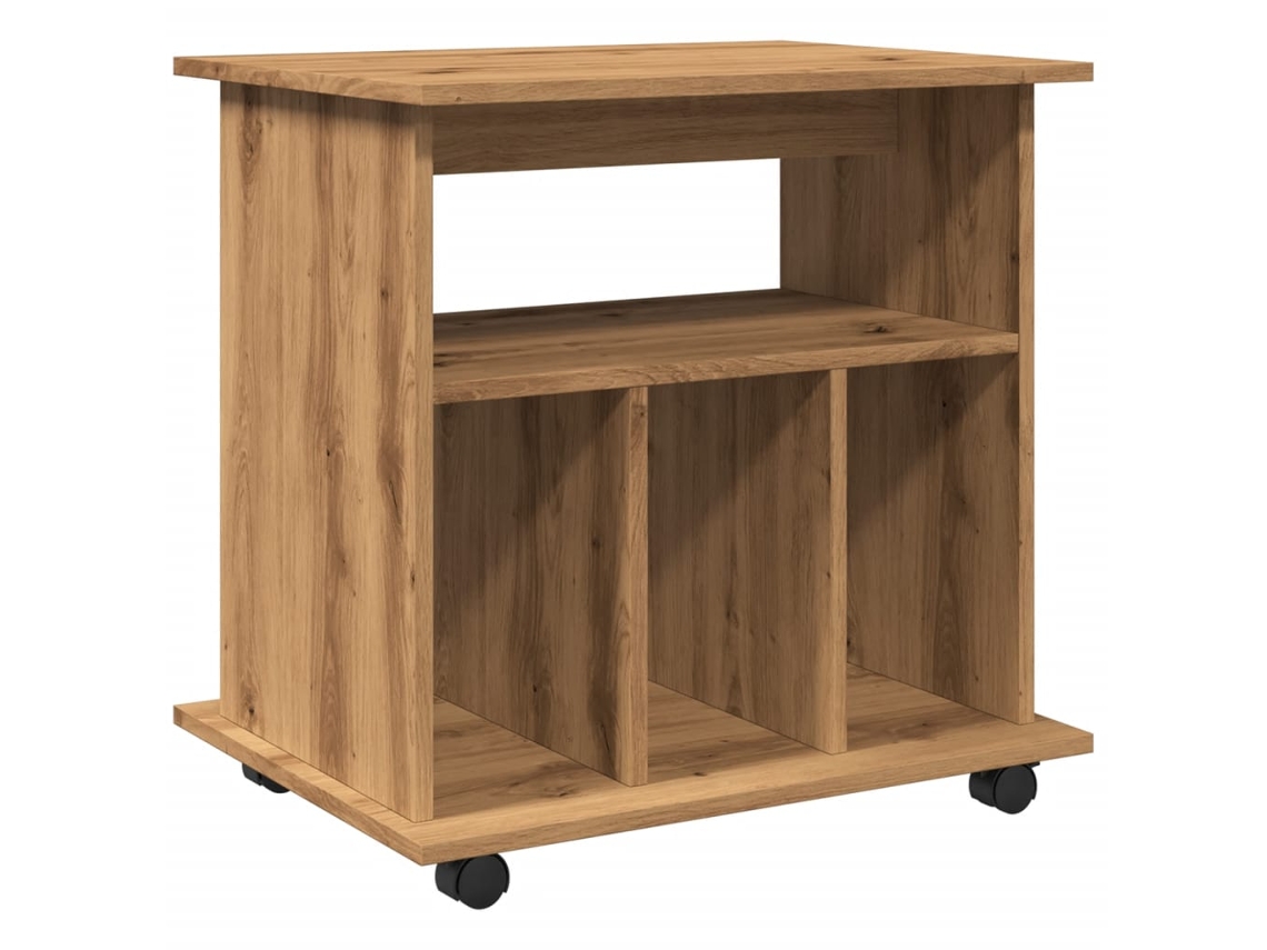 Rolling Cabinet, Rolling Cabinets Vidaxl Marrom Madeira Processada (n/a)
