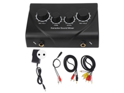 Mixer de Som Portátil, Mini, Karaoke, Reuniões, Empresas, Plugue Ue S/MARCA