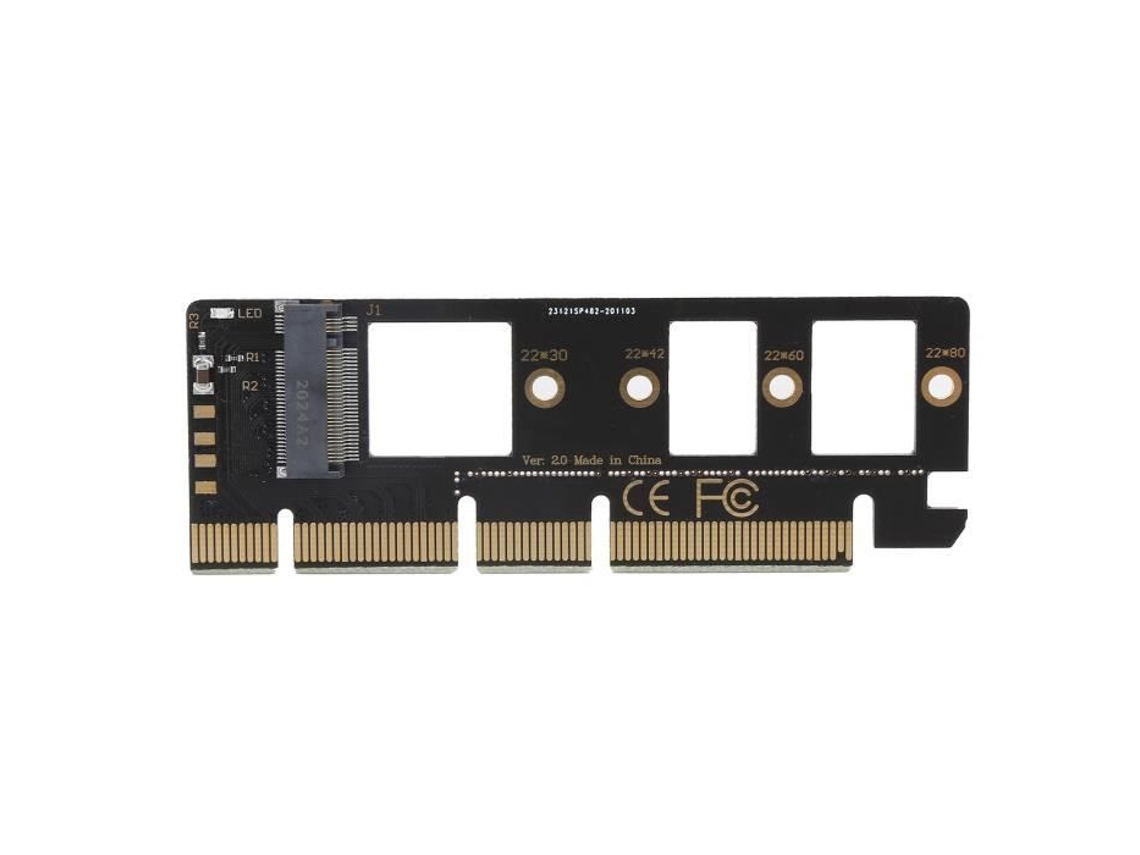 HURRISE M.2 Ssd Pci‑E 3.0 X4 X8 X16 Ssd Placa Adaptadora para Nvme M.2 Placa de Expansão de Chave Nvme M.2 M para Protocolo Nvme M.2